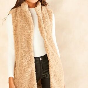 Noisy may Long Teddy Jacket / Vest